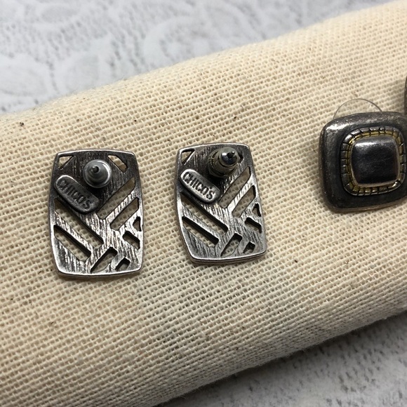 Chico's modernist style statement earrings, + free. - Picture 4 of 6